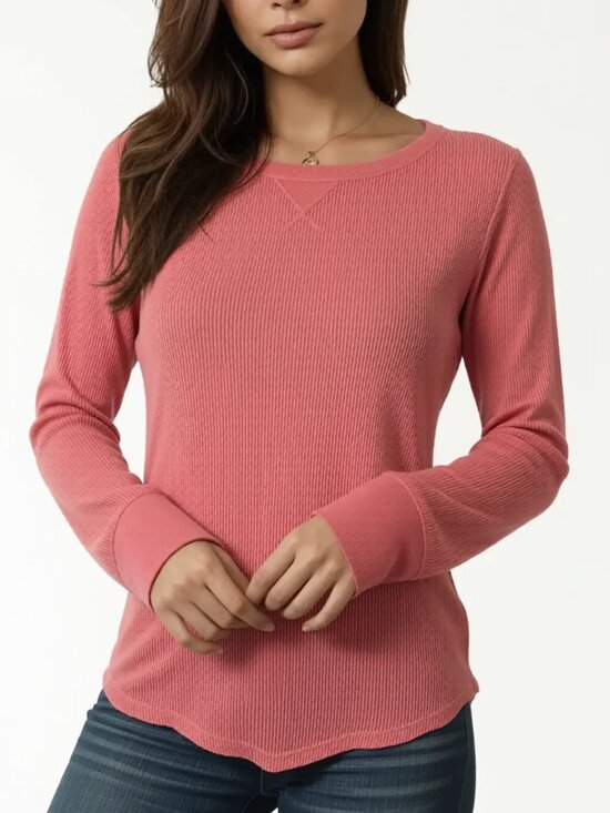 GAP Tops - Gap Fit Women’s Bright Coral Long Sleeve Tee – Size XS